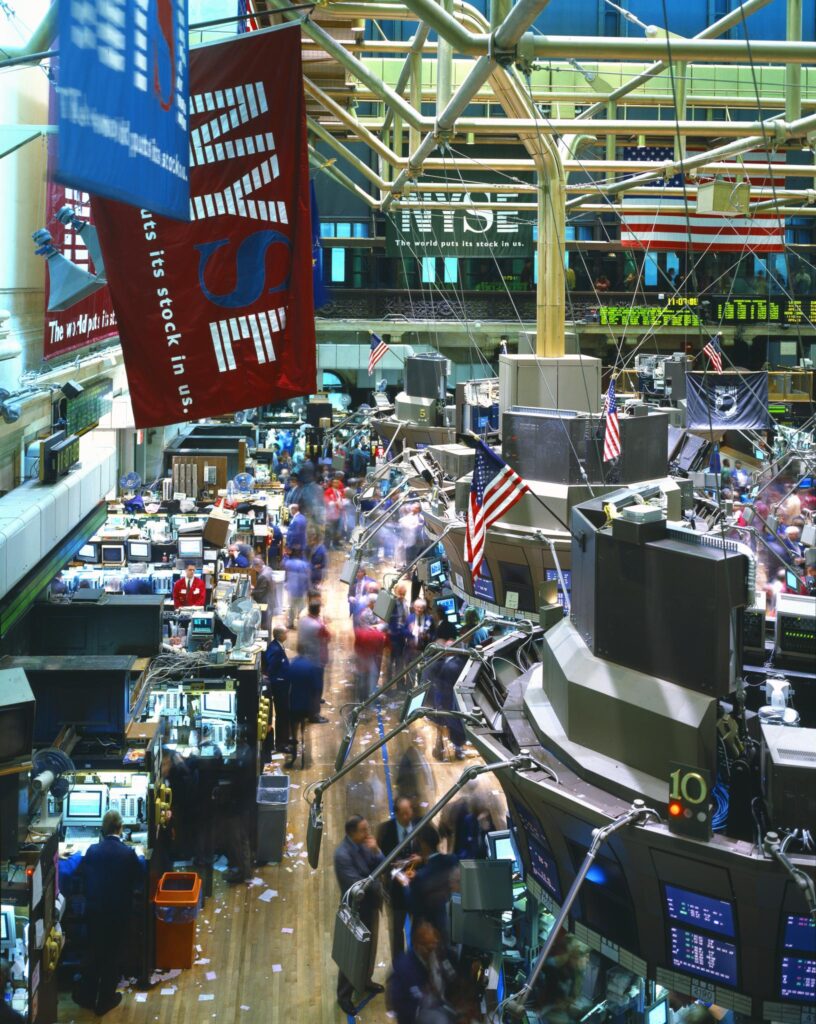 Piso de operaciones de la Bolsa de Valores de Nueva York