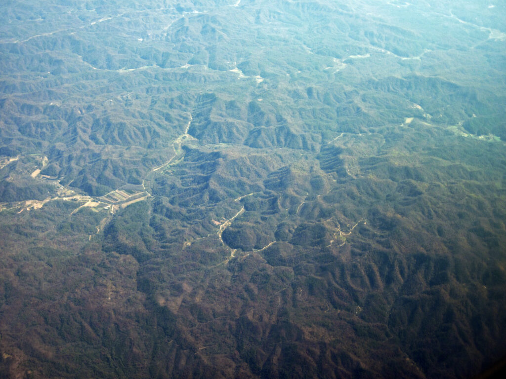 Vista del Bosque Nacional Pisgah en Carolina del Norte
