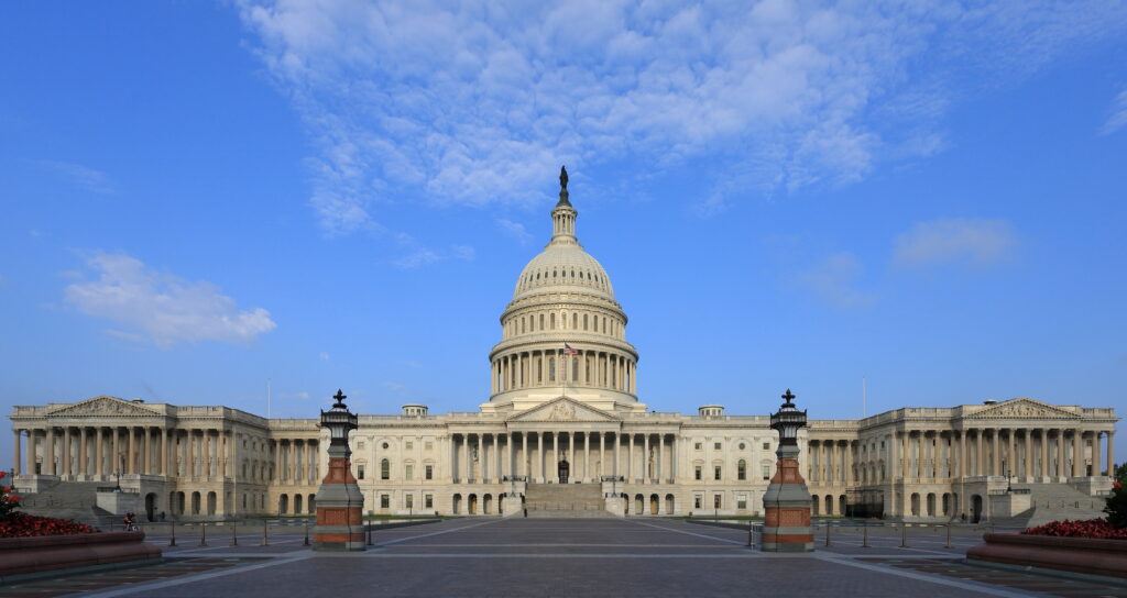 Edificio del Capitolio de Estados Unidos en Washington