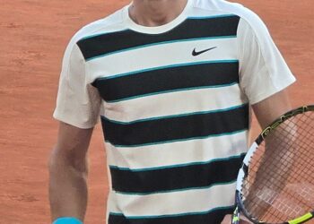 El tenista español Carlos Alcaraz durante un torneo
