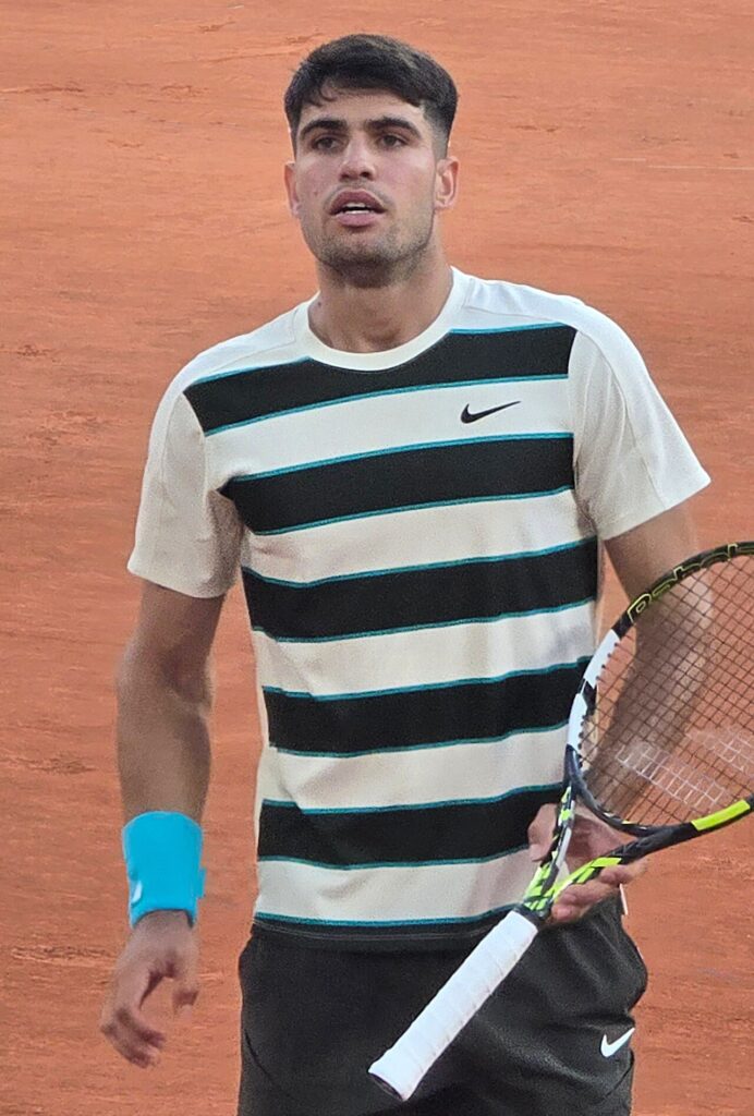 El tenista español Carlos Alcaraz durante un torneo
