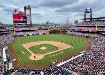 Vista del Citizens Bank Park, casa de los Filis de Filadelfia