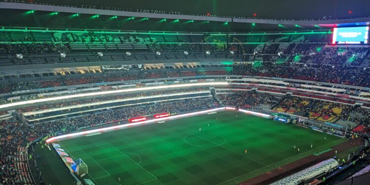Partido del Club América en el Estadio Azteca de la Ciudad de México