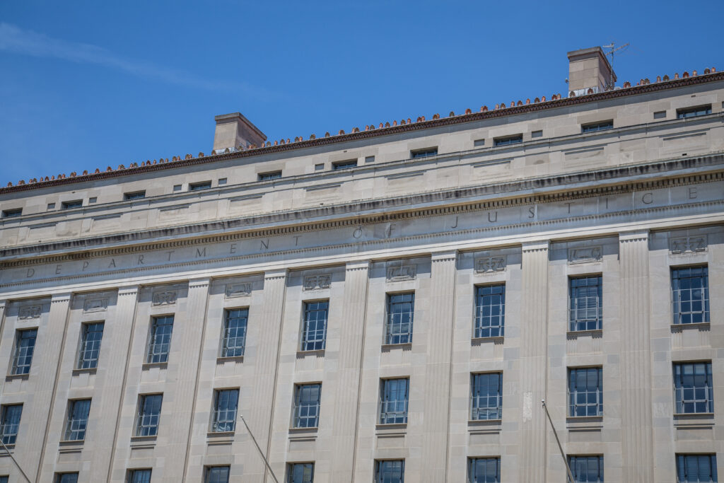 Edificio del Departamento de Justicia de Estados Unidos en Washington