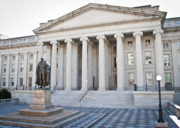 Edificio del Departamento del Tesoro de Estados Unidos en Washington