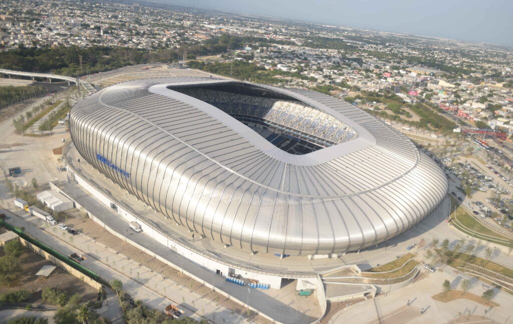 El Estadio BBVA, casa del club Rayados de Monterrey
