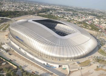 El Estadio BBVA, casa del club Rayados de Monterrey
