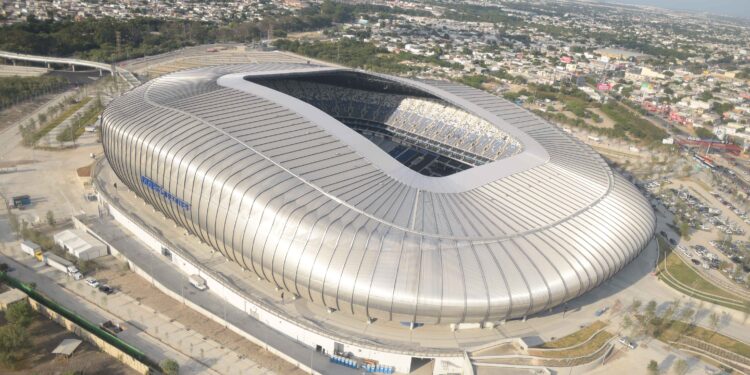 El Estadio BBVA, casa del club Rayados de Monterrey