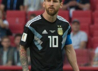 Lionel Messi con la camiseta de la selección argentina