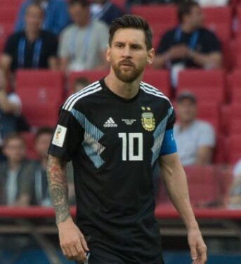 Lionel Messi con la camiseta de la selección argentina