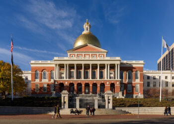 Edificio del Capitolio estatal de Massachusetts en Boston, sede de la Legislatura