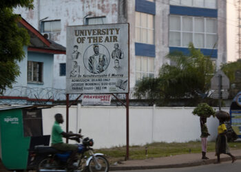Vista de Monrovia, la capital de Liberia, en África Occidental