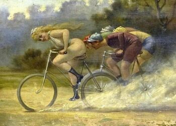 Pelotón de ciclistas durante una carrera en ruta