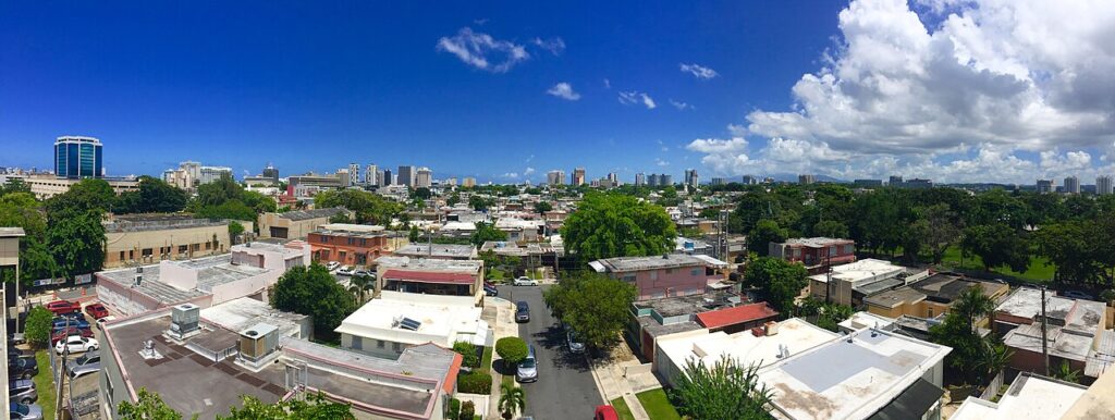 Vista del horizonte de San Juan, Puerto Rico