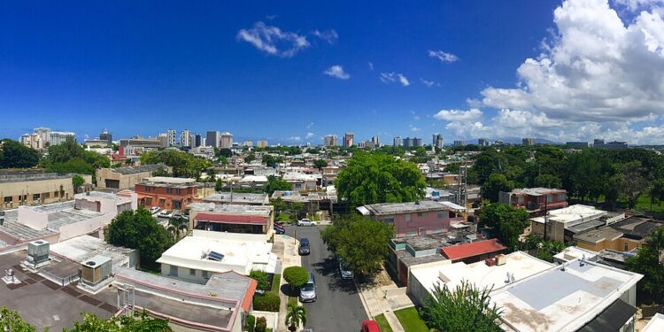 Vista del horizonte de San Juan, Puerto Rico