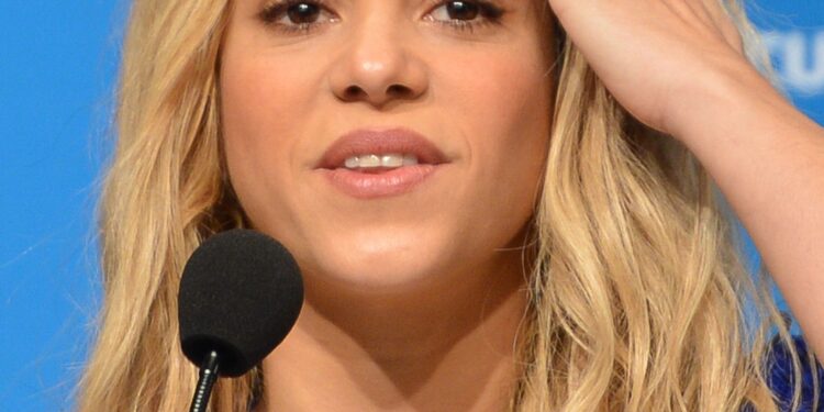 La cantante colombiana Shakira durante una presentación