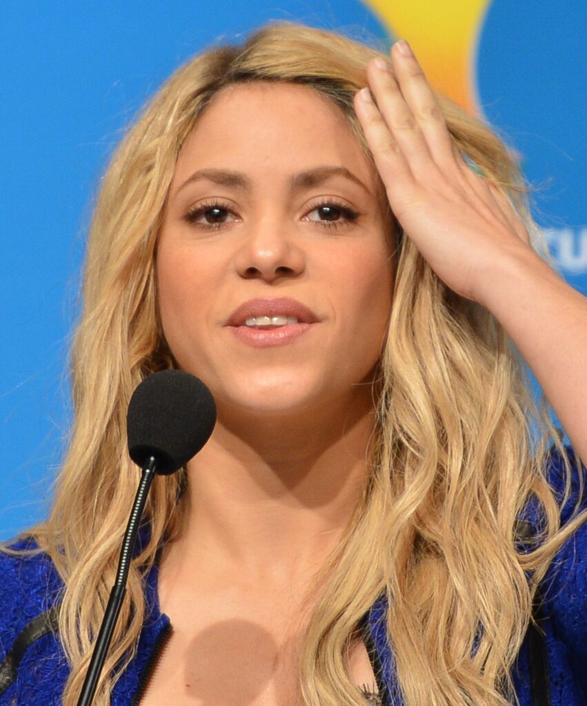 La cantante colombiana Shakira durante una presentación