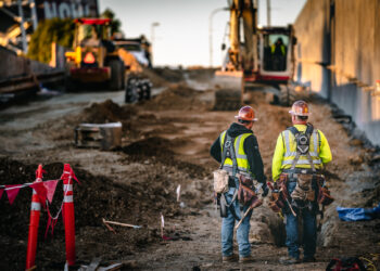 Trabajadores en una obra de construcción, imagen ilustrativa del empleo