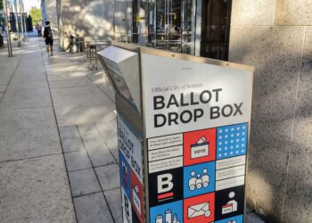 Buzón oficial para depositar boletas de votación en Estados Unidos