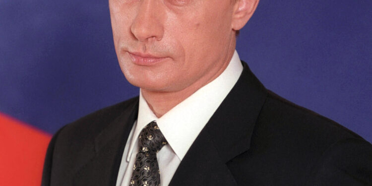 Retrato oficial del presidente ruso Vladimir Putin