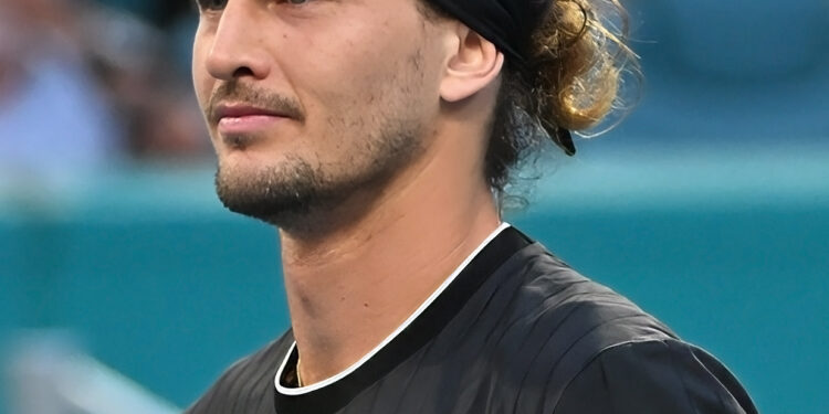El tenista alemán Alexander Zverev durante un partido