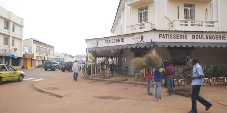 Vista de la ciudad de Bangui, capital de la República Centroafricana