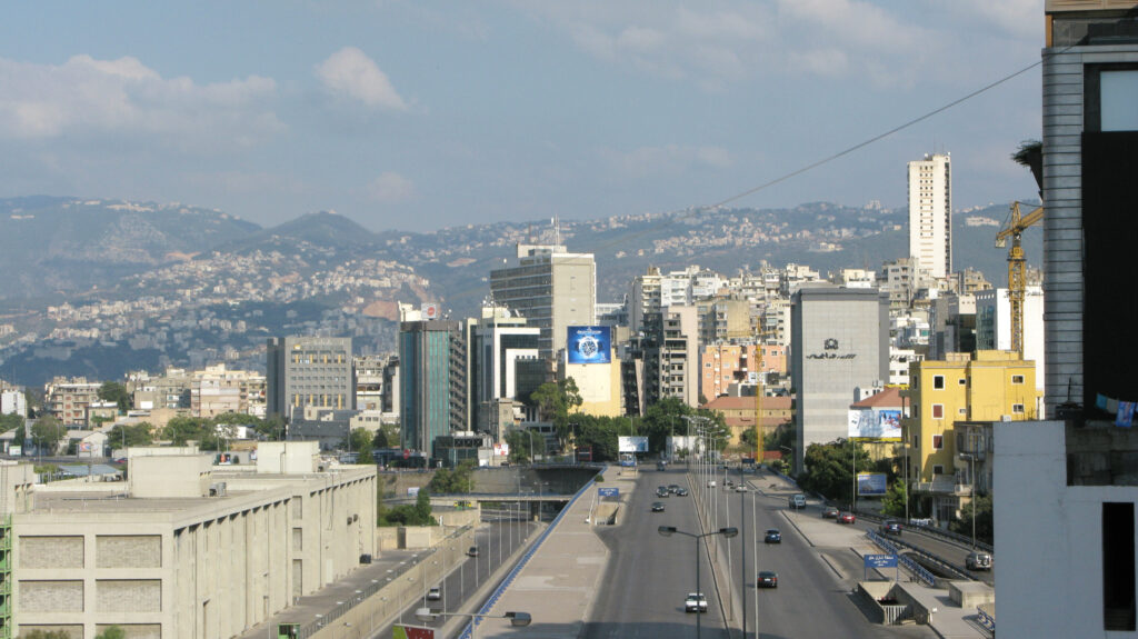 Panorámica de la ciudad de Beirut, capital del Líbano