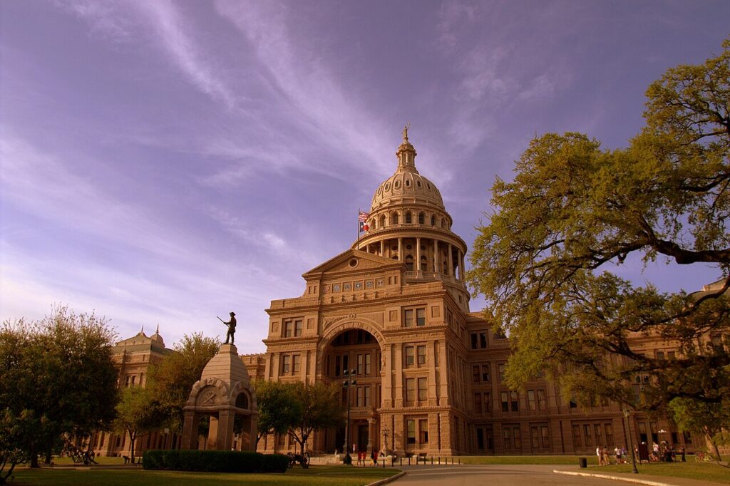Edificio del Capitolio estatal de Texas en Austin