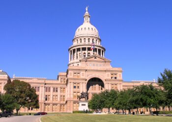 Fachada del Capitolio estatal de Texas en Austin