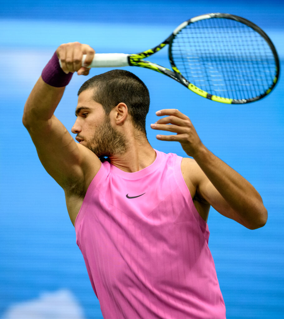 El tenista español Carlos Alcaraz durante el US Open