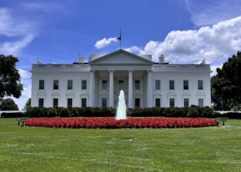 Fachada de la Casa Blanca en Washington D. C.