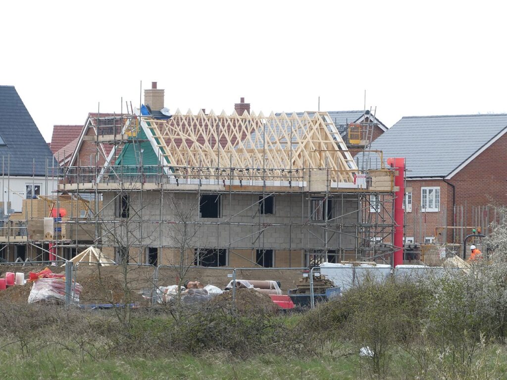 Una vivienda nueva en construccion