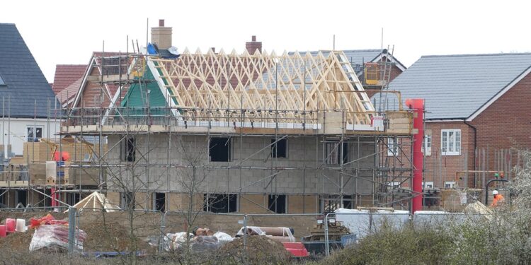 Una vivienda nueva en construccion