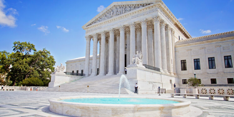 Fachada del edificio de la Corte Suprema de Estados Unidos en Washington
