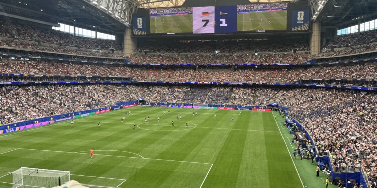 Jugadores de la selección de Curazao durante un partido internacional