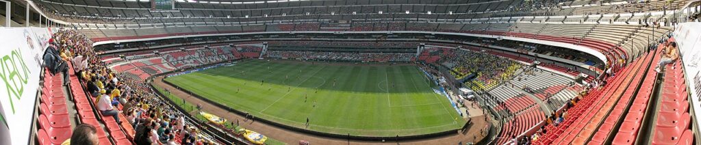 Partido del Club América en el Estadio Azteca de la Ciudad de México