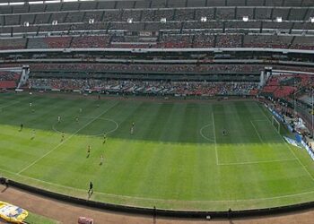 Partido del Club América en el Estadio Azteca de la Ciudad de México