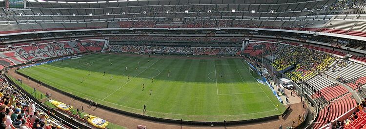Partido del Club América en el Estadio Azteca de la Ciudad de México