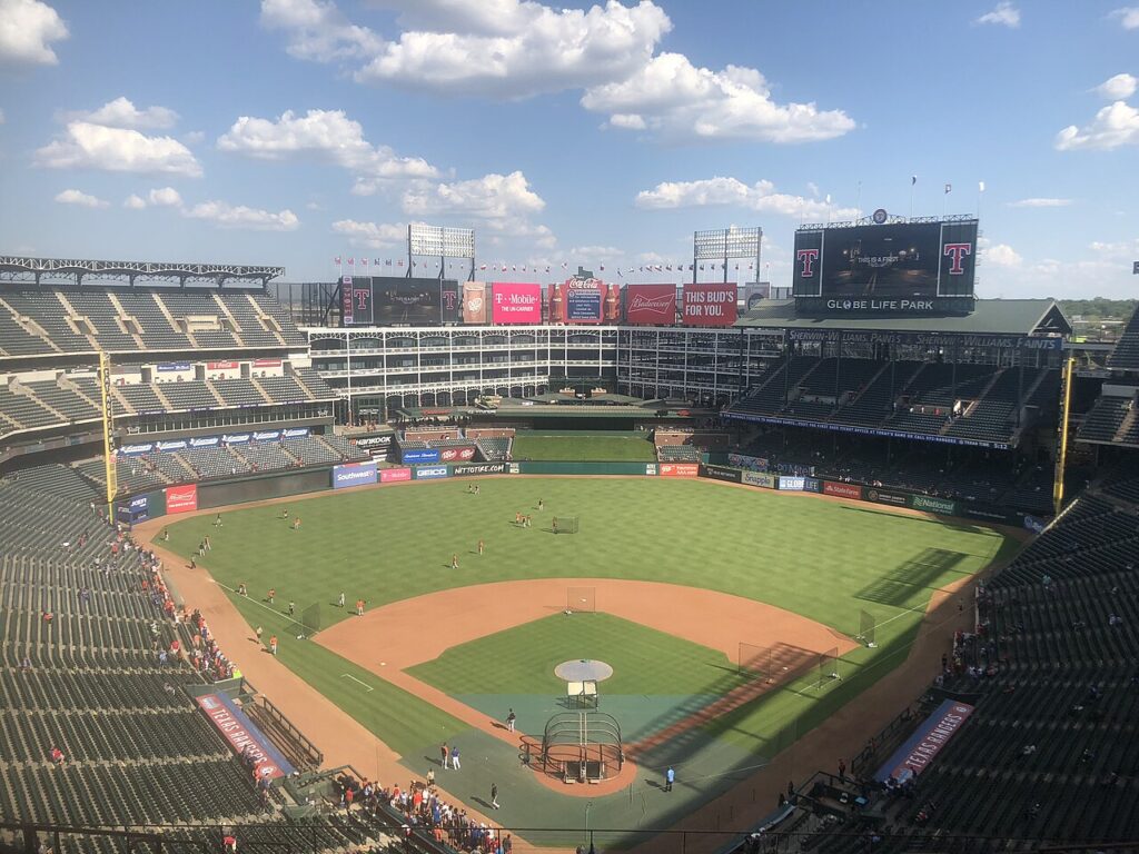 Estadio de béisbol de Grandes Ligas en Texas