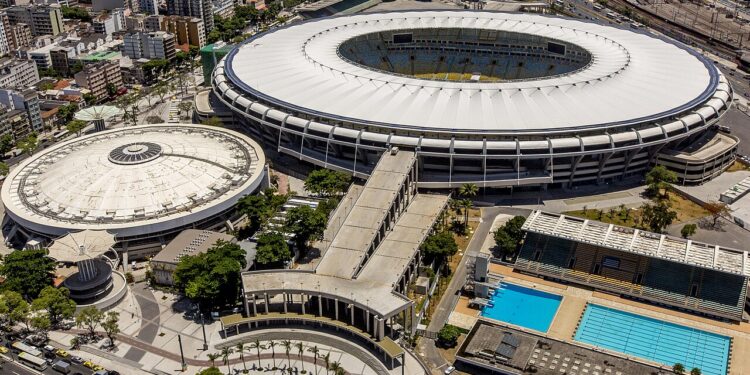 Estadio Maracaná en Río de Janeiro, Brasil, escenario de la Copa Libertadores