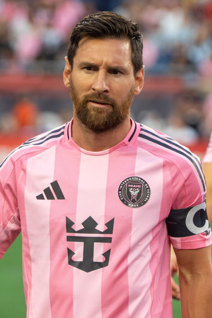 Lionel Messi en un partido con el Inter Miami