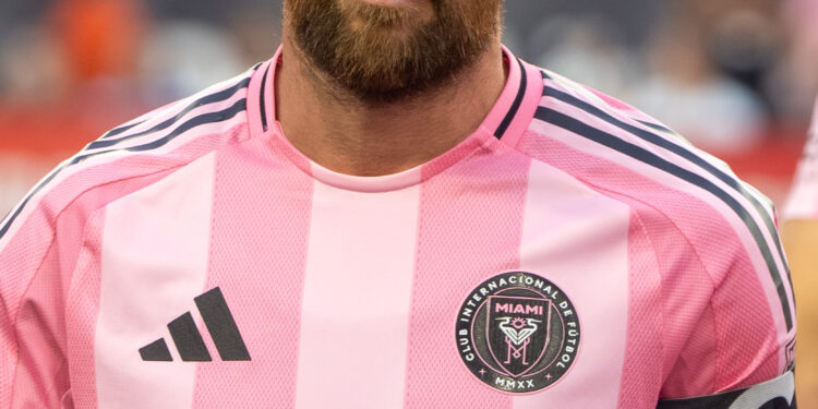 Lionel Messi en un partido con el Inter Miami
