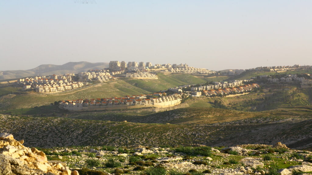 Vista del asentamiento israelí de Maale Adumim en la Cisjordania ocupada