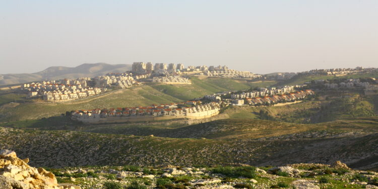 Vista del asentamiento israelí de Maale Adumim en la Cisjordania ocupada