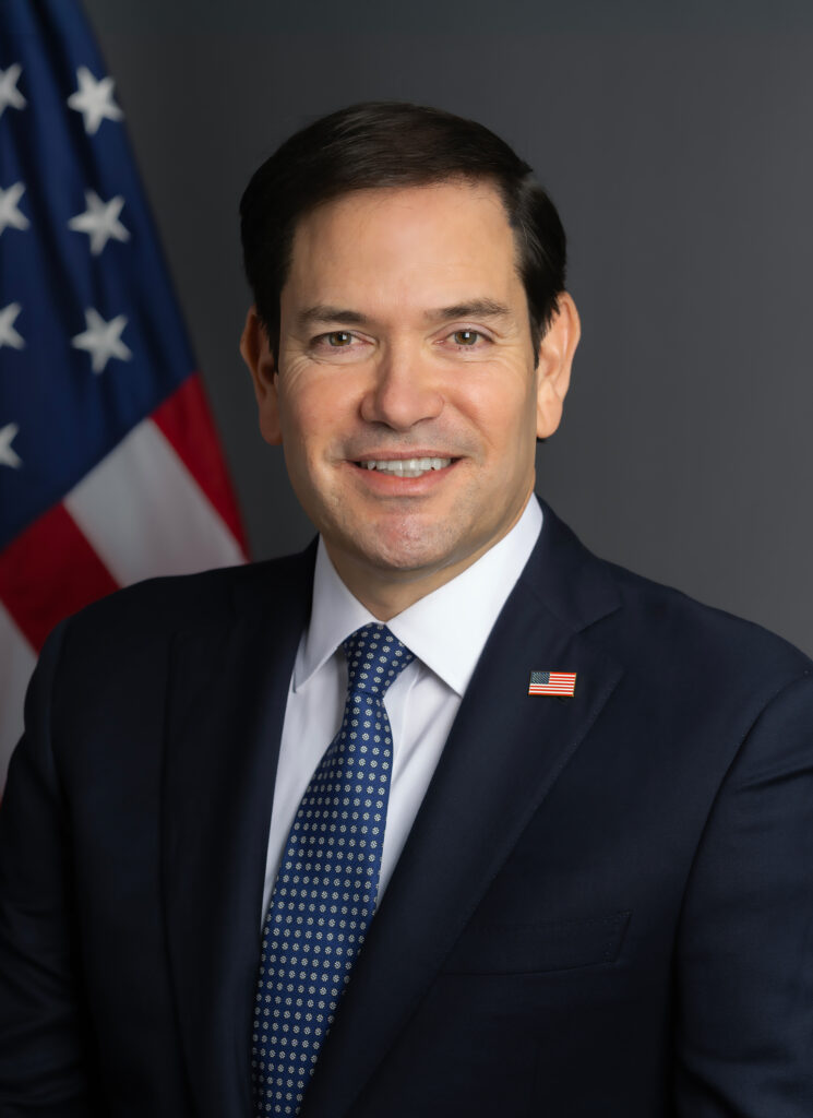Retrato oficial del secretario de Estado Marco Rubio