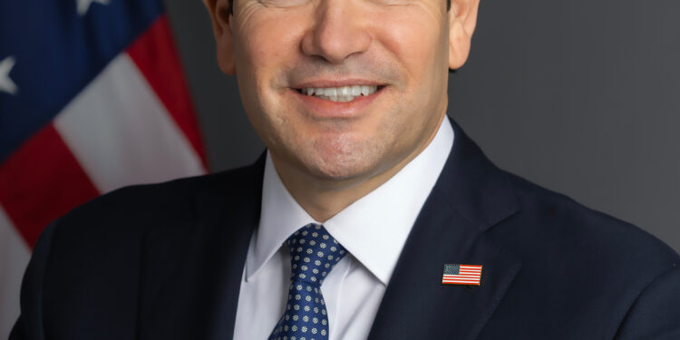 Retrato oficial del secretario de Estado Marco Rubio