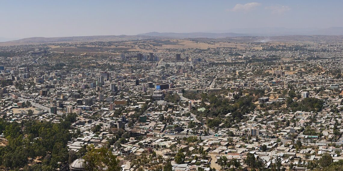 Vista panorámica de la ciudad de Mekelle, en la región de Tigray, Etiopía