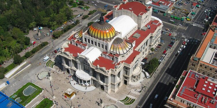 El Palacio de Bellas Artes en la Ciudad de México
