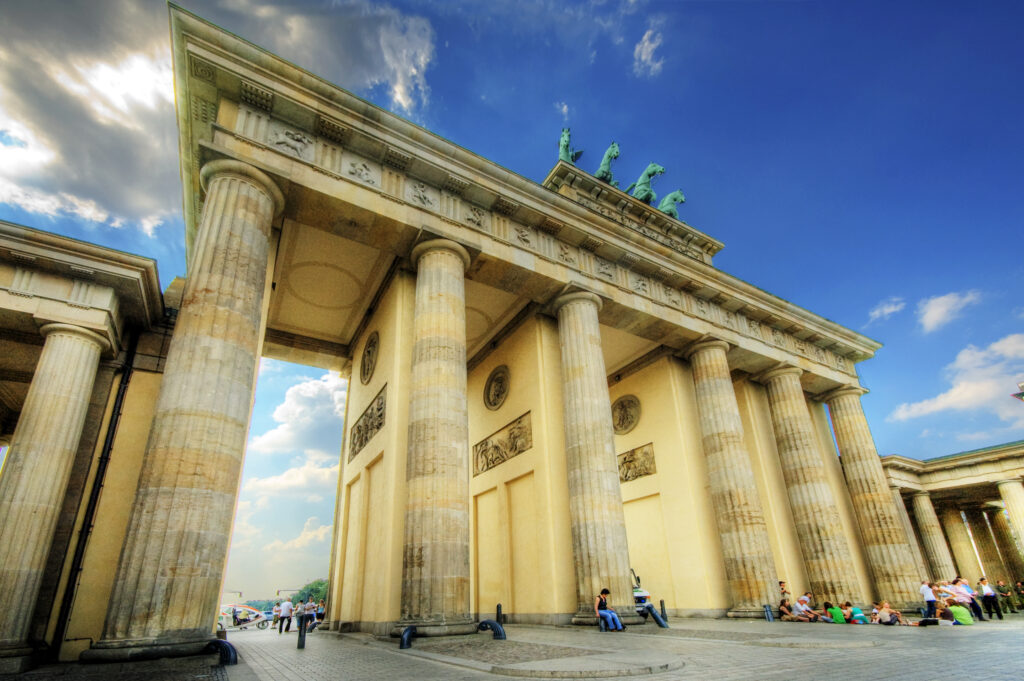 Puerta de Brandeburgo en Berlín, Alemania