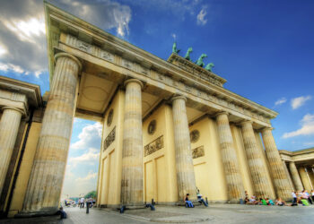 Puerta de Brandeburgo en Berlín, Alemania
